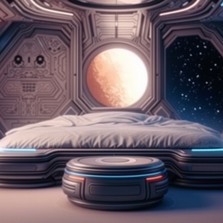 Futuristic Sci-Fi Bedroom