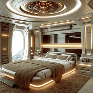 Futuristic Sci-Fi Bedroom