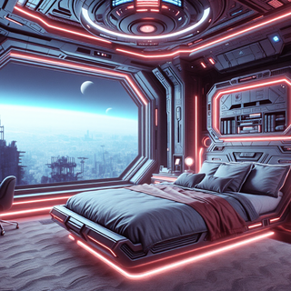 Futuristic Sci-Fi Bedroom