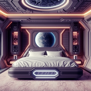 Futuristic Sci-Fi Bedroom