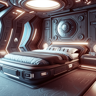 Futuristic Sci-Fi Bedroom
