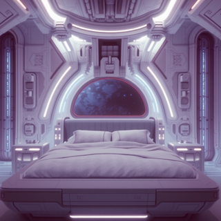 Futuristic Sci-Fi Bedroom