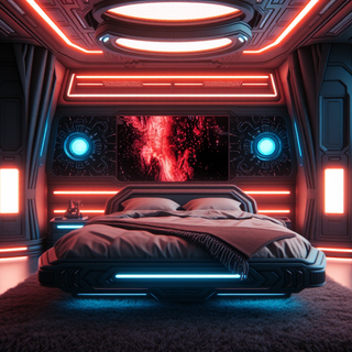 Futuristic Sci-Fi Bedroom