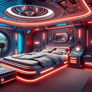 Futuristic Sci-Fi Bedroom