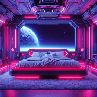 Futuristic Sci-Fi Bedroom