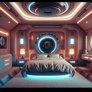 Futuristic Sci-Fi Bedroom