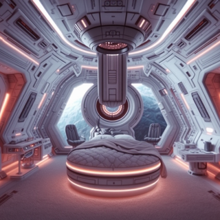Futuristic Sci-Fi Bedroom