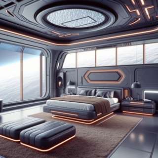 Futuristic Sci-Fi Bedroom