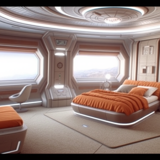 Futuristic Sci-Fi Bedroom