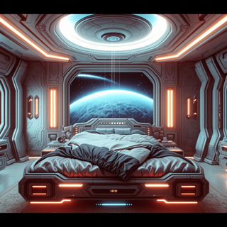 Futuristic Sci-Fi Bedroom