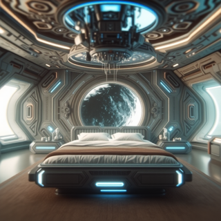 Futuristic Sci-Fi Bedroom