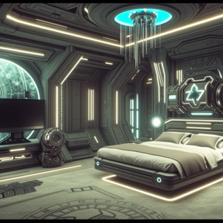 Futuristic Sci-Fi Bedroom