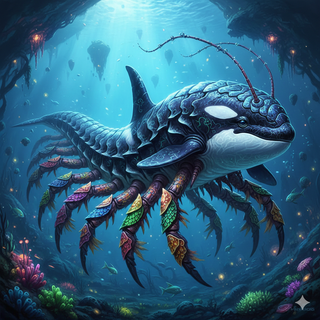 Orca Whale + Centipede