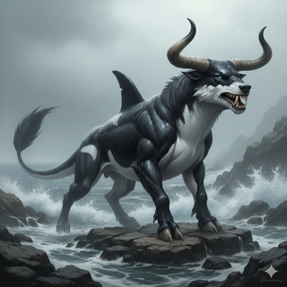 Orca Whale + Wolf + Bull