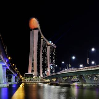 Marina Bay Sands Resort Night View