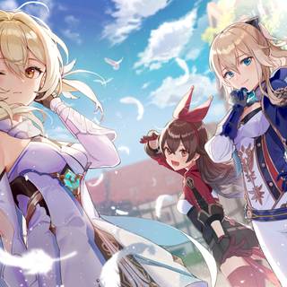 ルミネ、ジーンとアンバーの壁紙