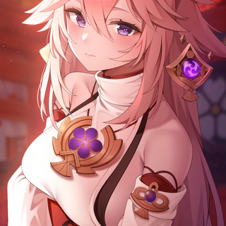 八重巫女の壁紙