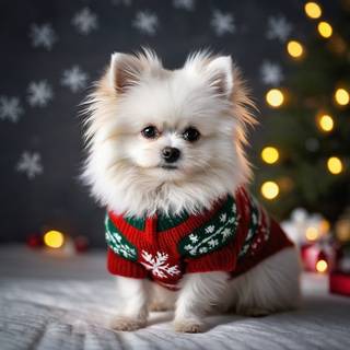 Cute Pomapoo Dog