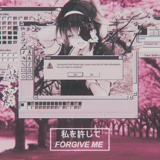 ピンクのアニメ壁紙