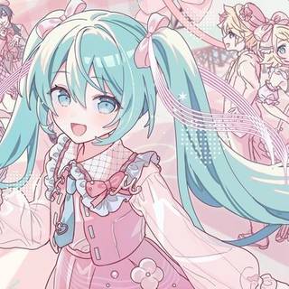 初音ミク ピンク
