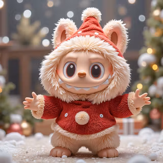 Labubu In A Santa Suit