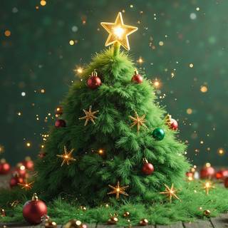 Christmas Tree Made Of Branches