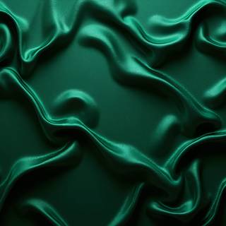 Dark Green Silk Fabric Spread Texture