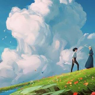 howls moving castle wallpaper pc