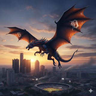 Detroit Tigers Dragon