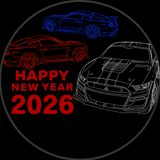 Mustang Happy New Yr 2026 Watch Wallpaper