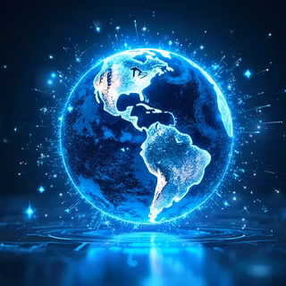 Earth Globe From Space