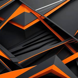 Orange Black Background