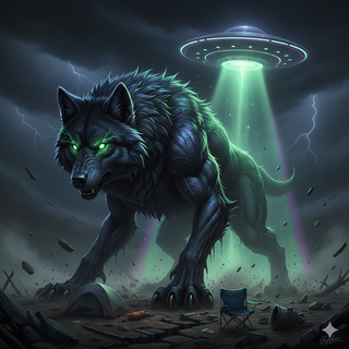 Black Wolf transforms Giant from a UFO growth ray