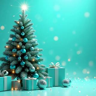 Turquoise Xmas Tree