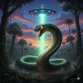 King Cobra transforms Giant from a UFO growth ray