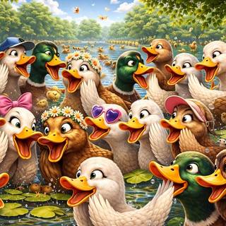 Silly duck 