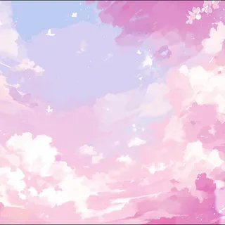 lovely pink sky butterflys /LIVE
