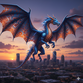 Oklahoma City Thunder Dragon