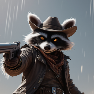 Raccoon Cowboy