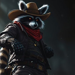 Raccoon Cowboy