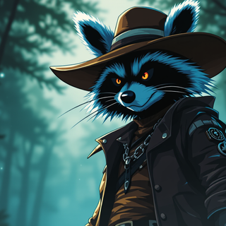 Raccoon Cowboy