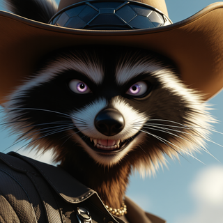 Raccoon Cowboy