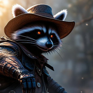 Raccoon Cowboy
