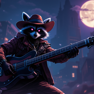 Raccoon Cowboy