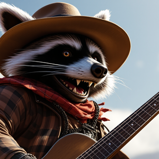 Raccoon Cowboy