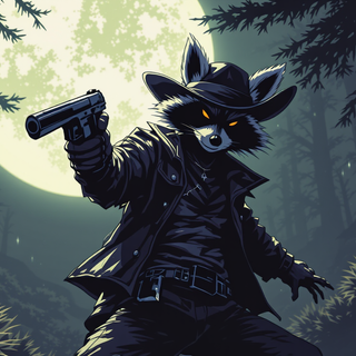 Raccoon Cowboy