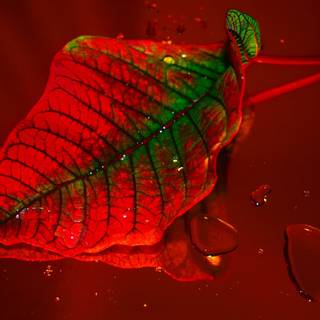 Frunza roșie și verde