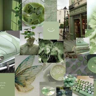 Green Aesthetic Collage