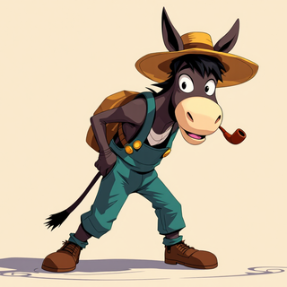 Cartoon Donkey