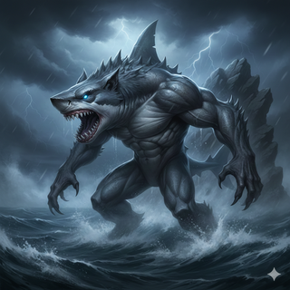 Shark + Wolf + Werewolf